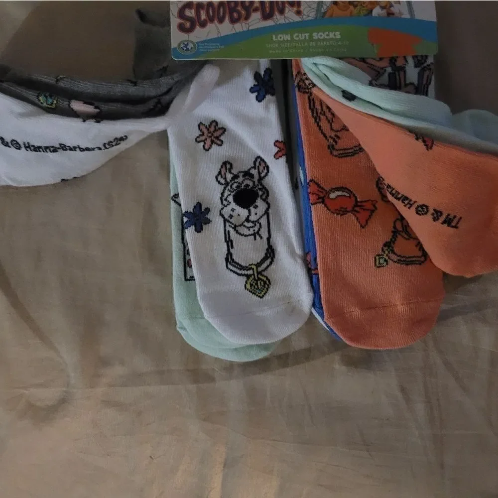 3 pair Scooby-Doo low cut socks